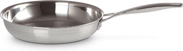 Сковорода LE CREUSET з нержавіючої сталі, 24 см, без покриття, для всіх типів плит (включно з індукцією) та духовки