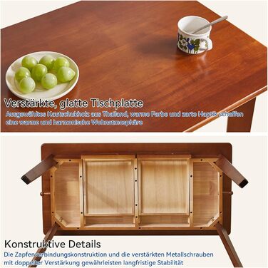 Дерев'яний письмовий стіл з шухлядою та вішалкою, 100x50x75 см, YD-WD01N, Рустикальний коричневий