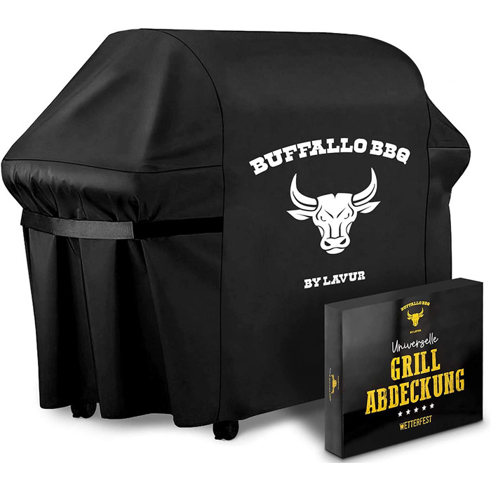 Чохол для гриля Buffalo BBQ, водонепроникний, універсальний, преміум-якість, зносостійкий оксфорд, для газових і круглих грилів