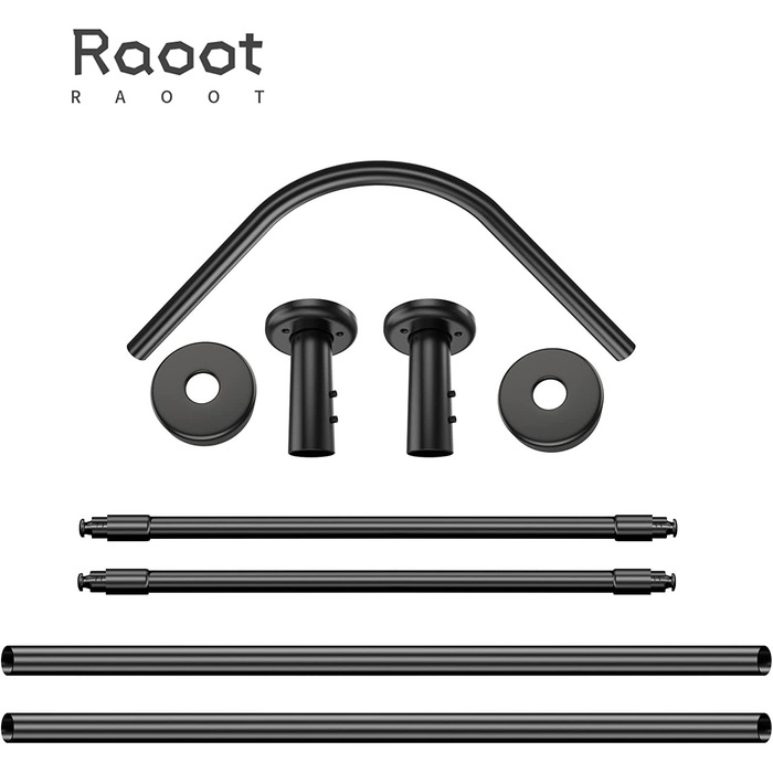 Карниз для душових штор Raoot чорний L-подібна форма 71-102x112-173см Регульовані кутові штанги для душових шторок свердло або без свердління, включаючи кільця для душових шторок