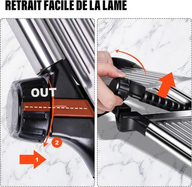 Машхоум Mandoline 5-в-1: набір для нарізки овочів та фруктів з нержавіючої сталі, 40 см