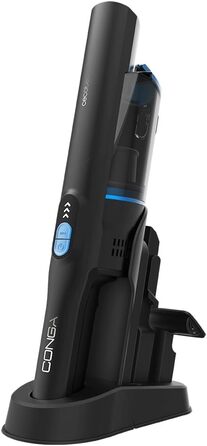 Ручний пилосос Cecotec Conga Rockstar: 210 Вт, цифровий, 20 кПа, до 40 хв роботи, 2 режими, аксесуари для килимів та матраців, сірий (Micro + Animal)