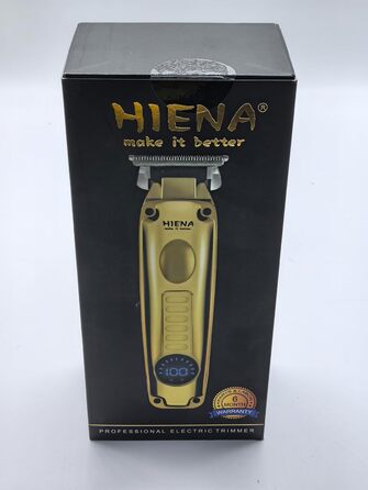 Набір машинок і тримерів для стрижки волосся HIENA PRO, 0 мм, USB, LED-дисплей, чорний