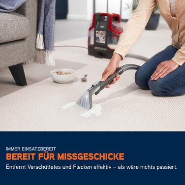 Vax SpotWash Duo: Портативний відпарювач для килимів та м'яких меблів з насадкою для тварин, аксесуари для щоденного прибирання, для різних поверхонь, з розчином для чищення (Spotwash EU)