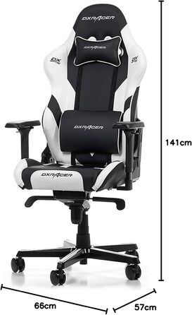 Ігрове крісло DXRacer Gladiator G001, шкірозамінник, до 200 см