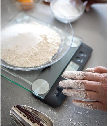 Кухонні ваги Taylor Pro Digital з таро-функцією, 14,4 кг, прозорі