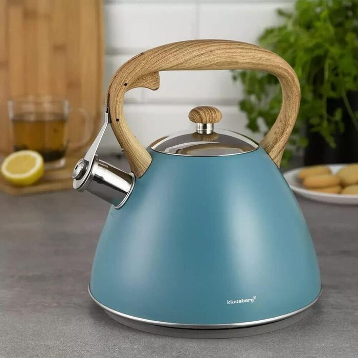KLAUSBERG Flötenkessel - чайник для плити 3 літри, бірюзовий