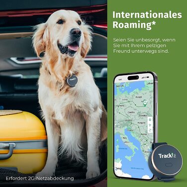 Потрібна підписка на GPS-трекер TrackiPet для собак-міні-локатор розміру, підходить для нашийника для домашніх тварин будь-якого розміру, в комплект входить 2G SIM-карта для визначення місця розташування в реальному часі. Веб-додаток з необмеженим охоплен