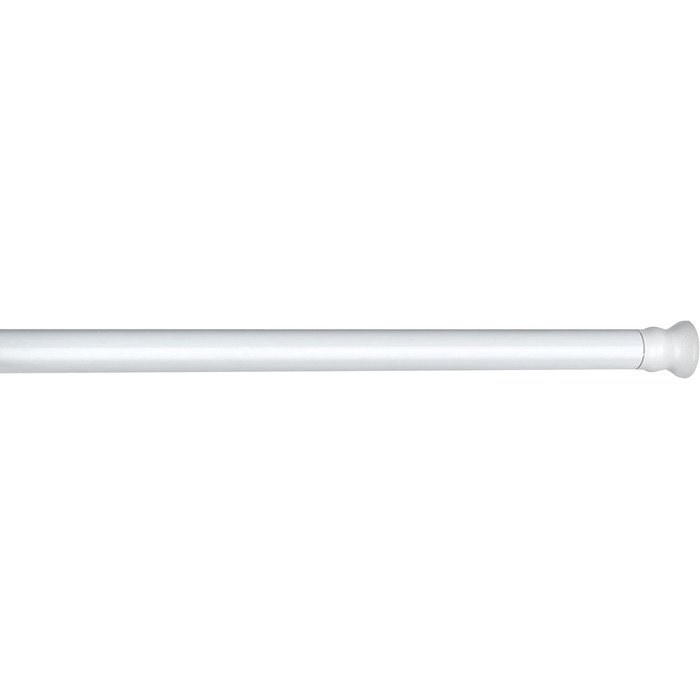 Телескопічна душова штанга WENKO, висувна душова шторка для затиску без свердління та без залишків, виготовлена з нержавіючого та міцного алюмінію, Ø 2 x 110-185 см, біла 110-185 см Білий