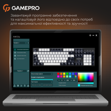 Дротова механічна клавіатура GamePro Genesis Metallic (MK144B) 100% Red switches