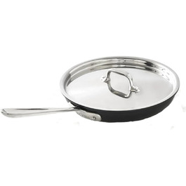 Сковорода з кришкою All-Clad NS1, антипригарне покриття, індукційна, 25.4 см (10 дюймів), чорна