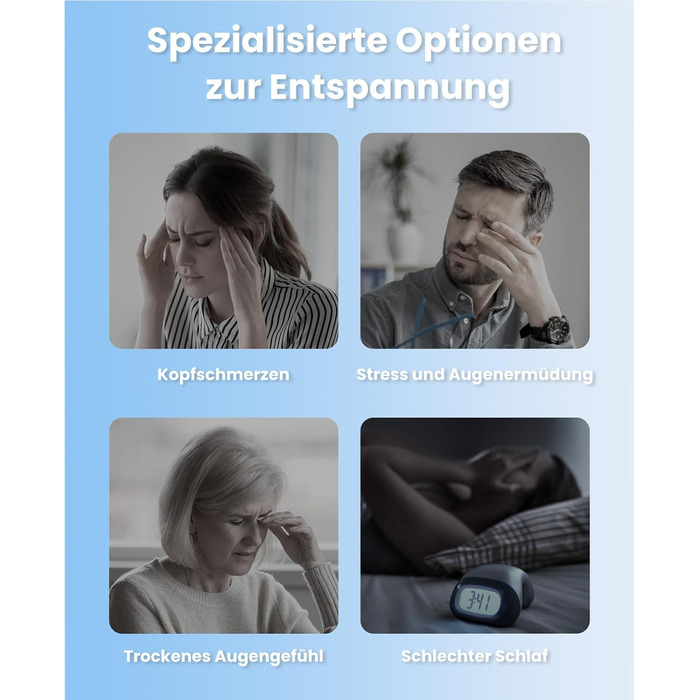 Масажер для очей BOB AND BRAD EyeOasis 3 Elite з підігрівом та охолодженням, маска для очей при мігрені, сухість очей, зняття стресу, покращення сну, подарунок для жінок та чоловіків