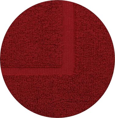 Комплект з 2 килимків Betz для ванної, килимок для ванної, килимок для душу, махрова тканина розміром 50x70 см, 100 бавовна преміум-класу, колір 650 г / м2 (рубіново-червоний)