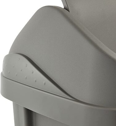 Відро для сміття keeeper з відкидною кришкою, Swantje, графітово-сірого кольору (екологічно-сірий, 25 л)