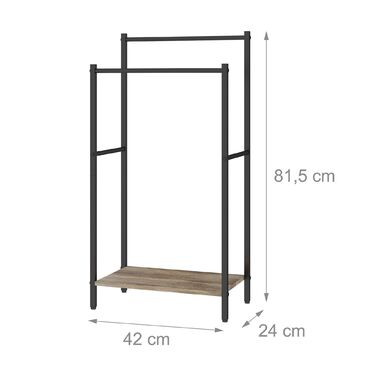 Підставка для рушників з полицею Relaxdays