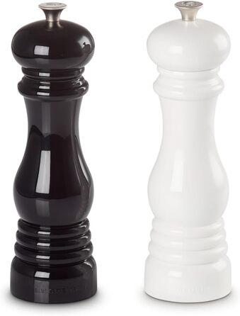 Набір для мелення перцю та солі Le Creuset, ABS-пластик, керамічний млин, чорний/білий, 21 см, 96002100169100 Set Shell Pink