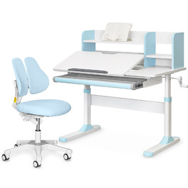 Комплект парта Evo-Kids TH-330 Light Blue + крісло Evo-kids Mio Lite KBL (арт.TH-330 W/Z + Y-208 KBL)