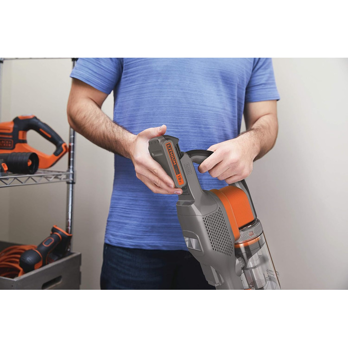 Акумуляторний пилосос BLACKDECKER 4in1 (18 В, 2,0 Агод, без мішка, електрична щітка, акумуляторний, включаючи аксесуари) BHFEV182C