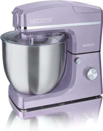 Кухонний комбайн HEINRICHS 3-в-1: міксер, м'ясорубка, кухонний прилад 1500W, 6 швидкостей, 1.5л чаша, 10л нержавіюча сталь (фіолетовий)