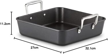 Сковорода LE CREUSET з антипригарним покриттям, 34 см, для всіх типів плит (вкл. індукційні), алюміній, сірий/срібний