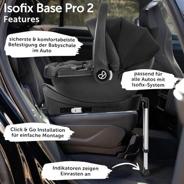 Дитяча коляска Bergsteiger Nizza 3 в 1 (Комплект) сірого кольору: автокрісло, шасі rose golden, люлька, прогулянковий блок + Isofix база