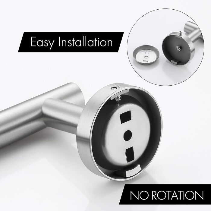 Тримач для рушників KES, стійка для рушників, нержавіюча сталь SUS304, настінний, 70 см, щітка, A2000S70B-2