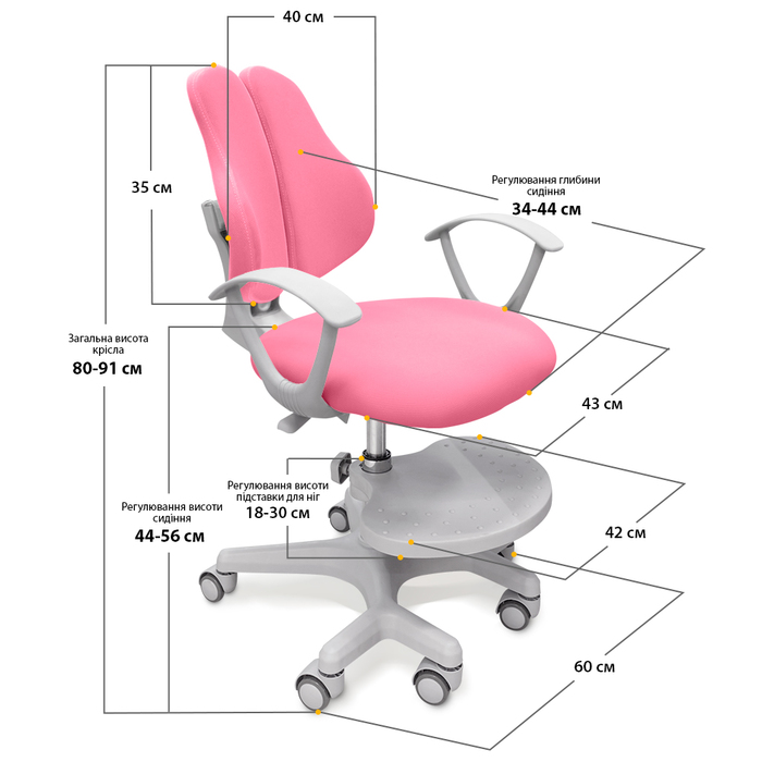 Дитяче крісло Evo-kids Mio-2 KP (арт.Y-408 KP)