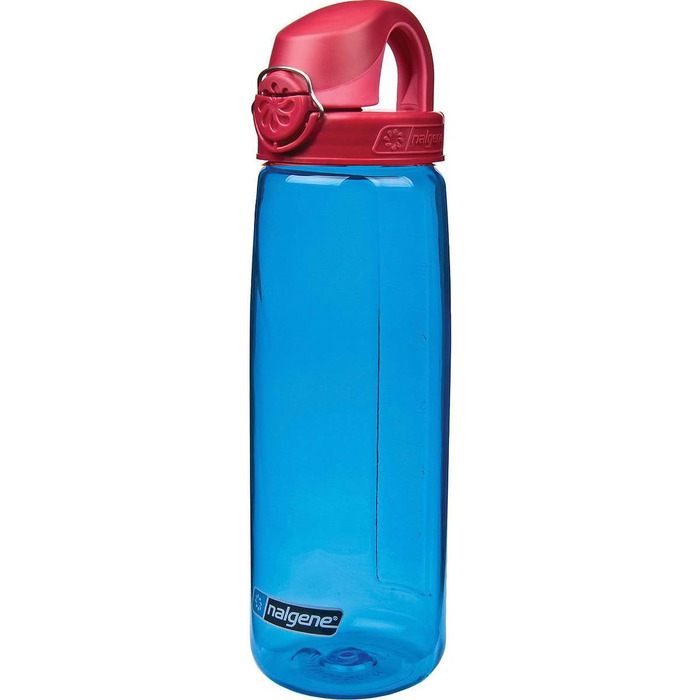 Питна і пластикова пляшка Nalgene Everyday OTF (0,7 л, синя / з червоною кришкою-яскраво-червона)