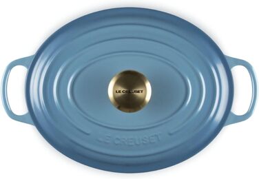 Le Creuset Signature Чавунна сковорода з кришкою, овальна, 29 см, 8.9 л, для всіх типів плит, Kirschrot (Вишня)