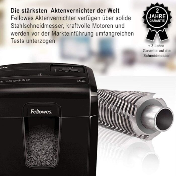 Fellowes Powershred LX50 – Шредер для офісу та дому, 8Mc, чорний