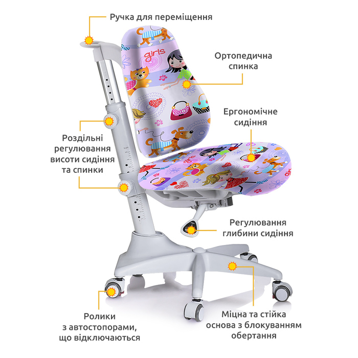 Крісло Mealux Match GL gray base (арт.Y-528 GL)