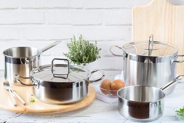 Каструля BRA Profesional, 18 см, нержавіюча сталь 18/10