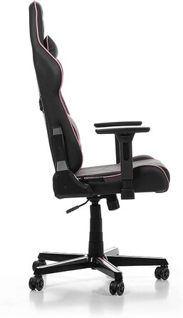 Ігрове крісло DXRacer Prince P08, штучна шкіра, чорно-рожевий, 185 см