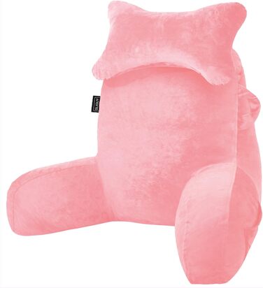 Подушка для сидіння в ліжку/на дивані для дорослих, з кишенею, рожевого кольору