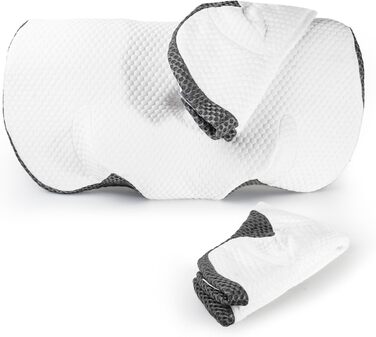 Ортопедична подушка для шиї IDEA з Memory Foam для сну на боці, спині та животі. Ергономічна подушка для шиї з ефектом пам'яті (62 x 34.5 x 12/8 см)