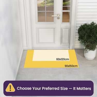 Килимок для дому та вулиці DEXI, 90 x 150 см, антиковзаючі, для входу, балкону, тераси (сірий)