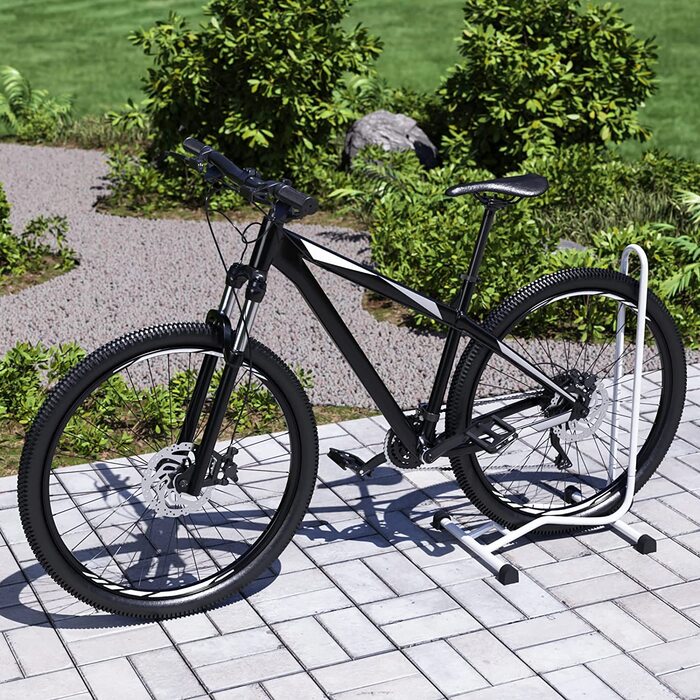 Кріплення для велосипеда WELLGRO - сталь, надійна підставка - колір чорний, білий або на вибір, колір (білий), 4 шт.