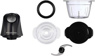 Подрібнювач кухонний електричний Russell Hobbs Mini Zerkleinerer 1л, сталь, 350W, чорний матовий 27131-56