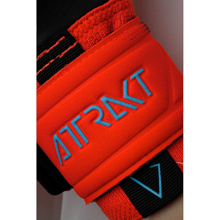 Воротарські рукавички Reusch унісекс для дорослих Attrakt Gold X Evolution Cut з відмінним захопленням і зовнішнім швом (10.5, червоний / синій / чорний)