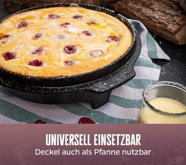 Набір голландської печі Grillfürst Dutch Oven BBQ DO 9 (9 л) з кришкою 35 см, підставкою, очищувачем та пастою для догляду + 2 шт. голландська піч Grillfürst DO 12 XXL