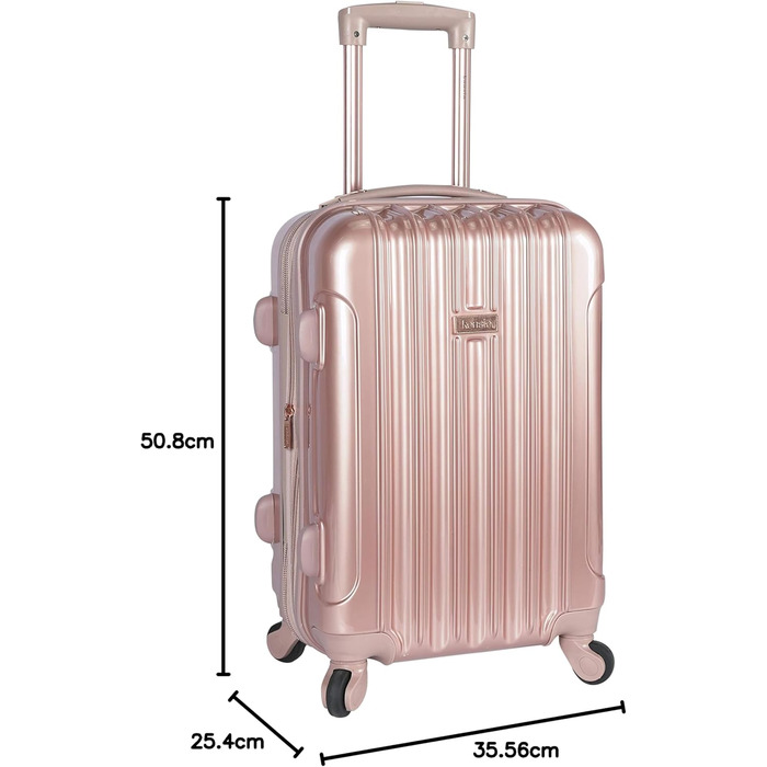 Набір валіз Kensie для жінок Alma, Рожеве золото, 50 см (20 дюймів)