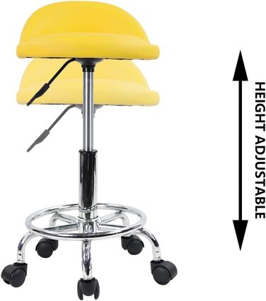 Офісний стілець на колесах KKTON, поворотний стілець, регульований по висоті, поворотний стілець з низькою спинкою і підставкою для ніг, виготовлений зі штучної шкіри