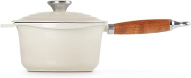 Форма для випічки Le Creuset Profitopf з дерев'яним ручками, 18 см, білий колір меренги