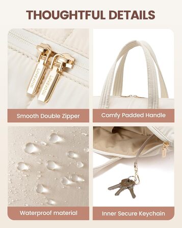 Сумка для ноутбука LOVEVOOK 15.6 дюймів, жіноча, містка, водонепроникна, для роботи, навчання, подорожей