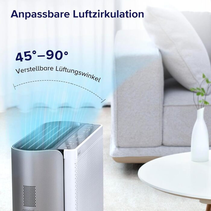 Повітряний фільтр LEVOIT 3-в-1 з HEPA-фільтром: очищувач повітря від цвілі, пилу, пилку та запахів для спальні, керування через додаток, таймер, нічний режим та нічне підсвічування, матовий білий