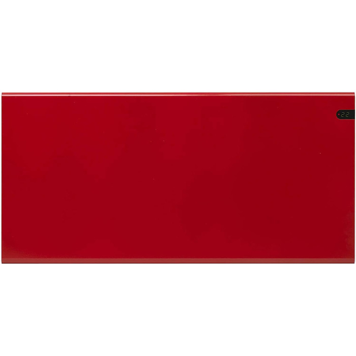 Електричний радіатор - 1400 Вт, червоний Терморегулятор з таймером Електричне опалення енергозберігаюче Висота 370мм Опалення електричне Хранитель морозу Конвекторний обігрівач KDT IP20 (800 Вт, 70,4 x 9 x 37 см (ДхШхВ))