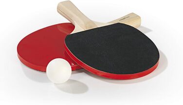 Набір для настільного тенісу MAXXMEE Сітка з фіксаторами, 2 біти для настільного тенісу та 2 м'ячі для настільного тенісу максимальна ширина панелі 1,95м Може використовуватися всередині і зовні приміщень