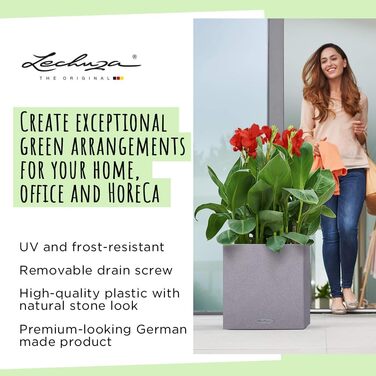 Горщик LECHUZA CUBE Color Triple Sandbraun (40x14x13,5 см)