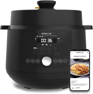 Мультиварка NEWLUX SmartChef V600 6L: 1200W, 17 програм, 2 рівні для приготування на пару, функція швидкої готовки
