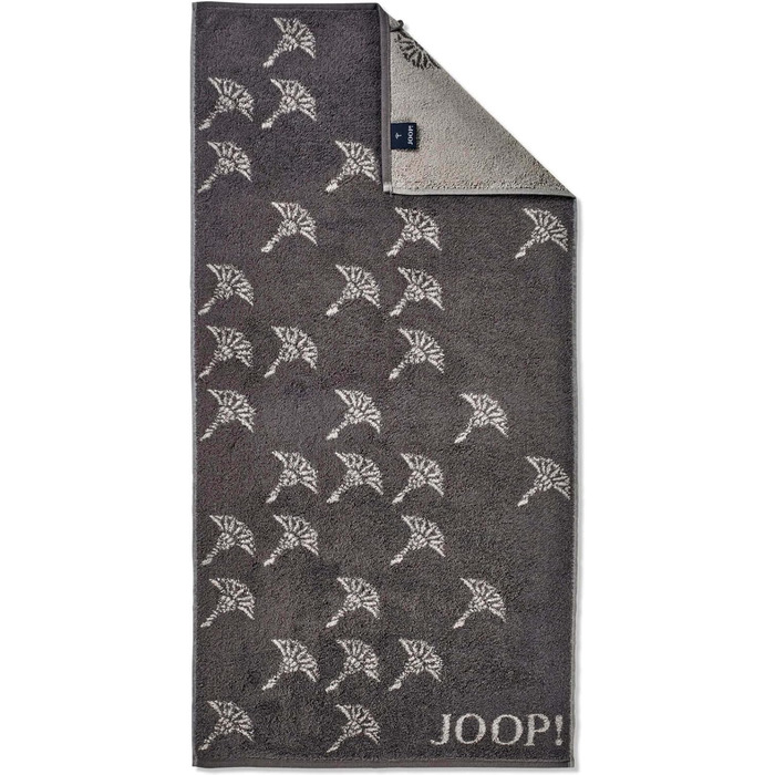 Рушник для душу JOOP Move Faded Волошка - антрацит 80x150 (гостьовий рушник 30x50 см)
